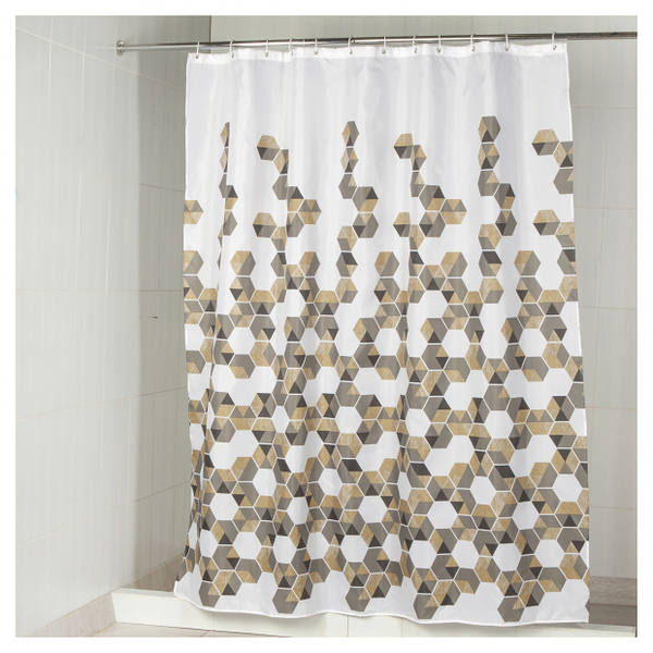 Штора для ванной комнаты Aquarius мозайка, 180х200 см