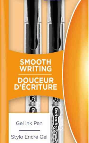 Ручки гелевые Bic Gel-Ocity Stic цвет: чёрный 0,5 мм, 2 шт.