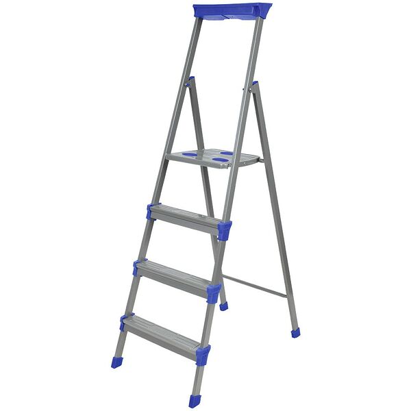 Стремянка четырехступенчатая Ника, высота рабочей площадки 0,84м, лоток для инструментов