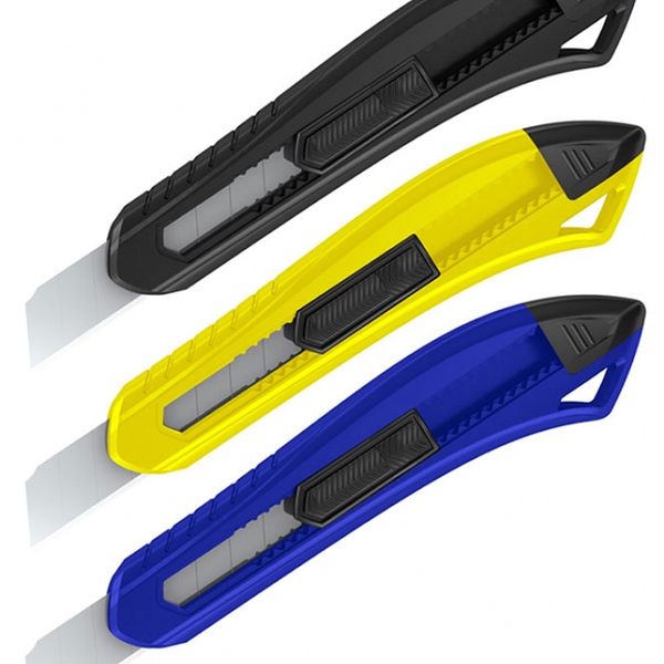 Нож канцелярский Berlingo Razzor 100 push-lock, 18 мм