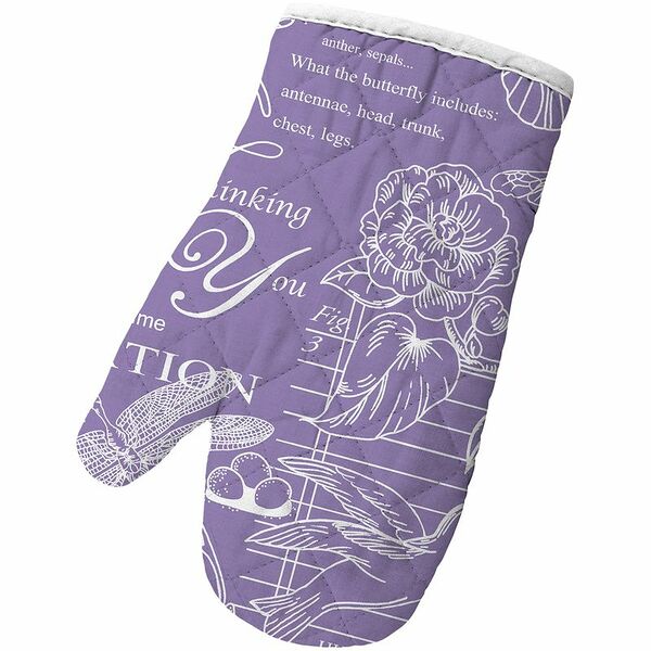 Прихватка-рукавица Романтика Версаль рогожка, 18х28см