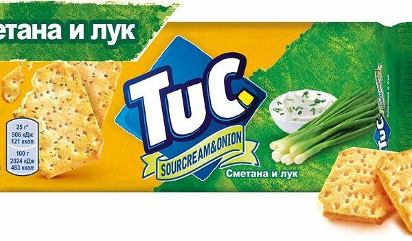 Крекер Tuc со сметаной и луком, 100г