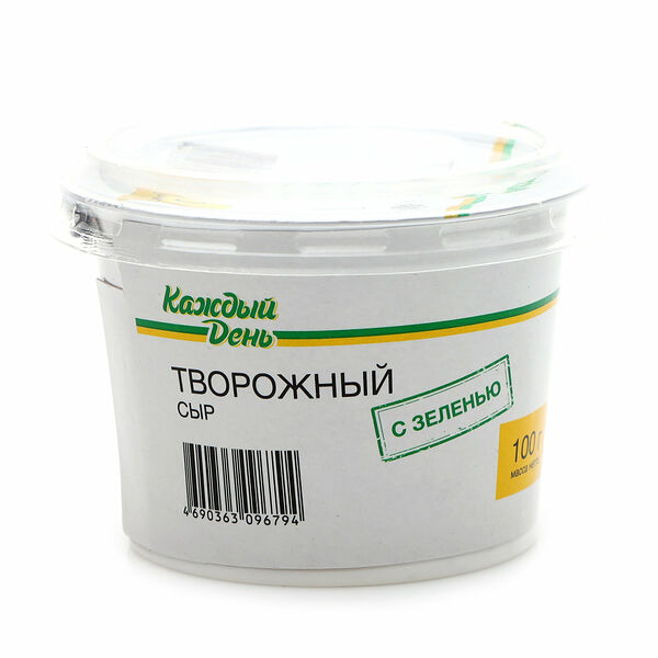 Сыр творожный Каждый день с зеленью 55%