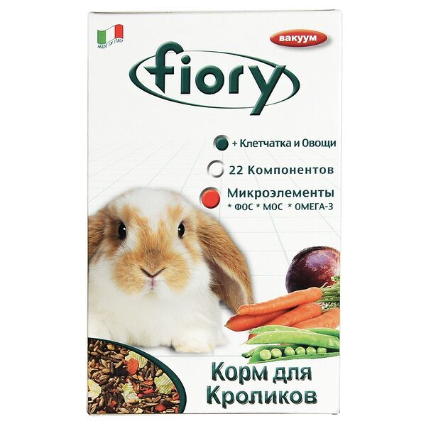 Fiory Karaote корм для кроликов Злаковое ассорти, 850г