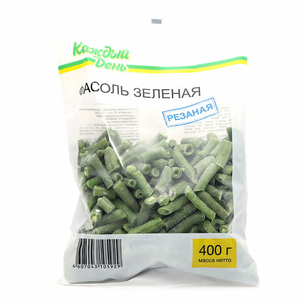 Фасоль зелёная Каждый день резаная замороженная