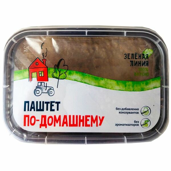 Паштет По-домашнему категория Б Зелёная Линия, 160г