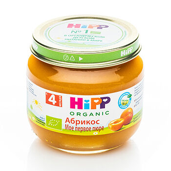 Пюре HiPP Organic абрикос, с 4 месяцев