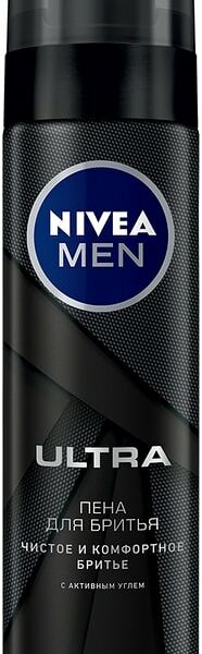 Пена для бритья NIVEA MEN Ultra с активным углем 200мл