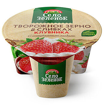 Творожное зерно в сливках Село Зеленое 