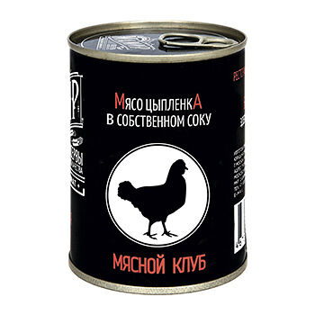Мясо цыплёнка в собственном соку в/с, «Мамир», 350 г, Россия