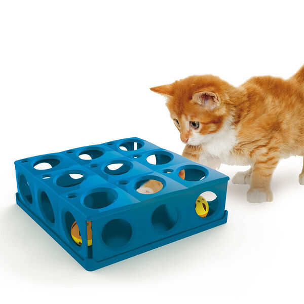 Трек с мячиками 25х25х9 см синий