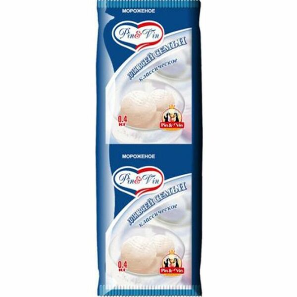 Мороженое Pin&Vin Для всей семьи сливочное 8%