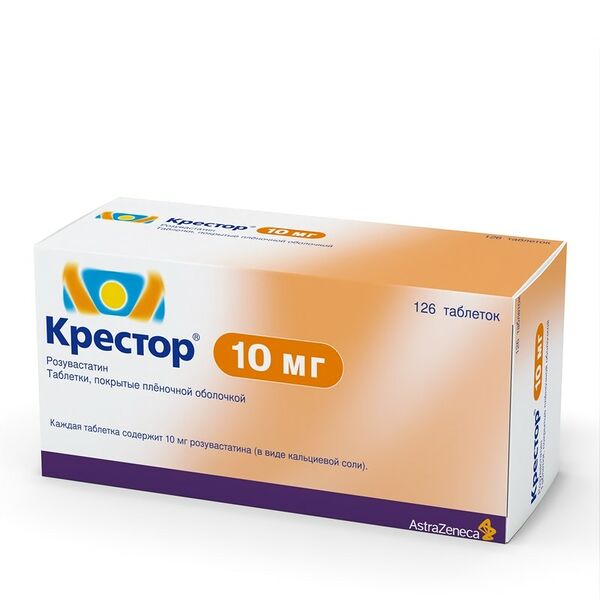 Крестор таблетки, покрытые пленочной оболочкой 10 мг 126 шт