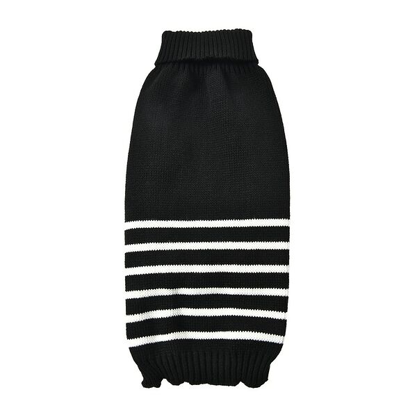 Свитер для собак FOXIE Stripes M (длина спины 35см) черный