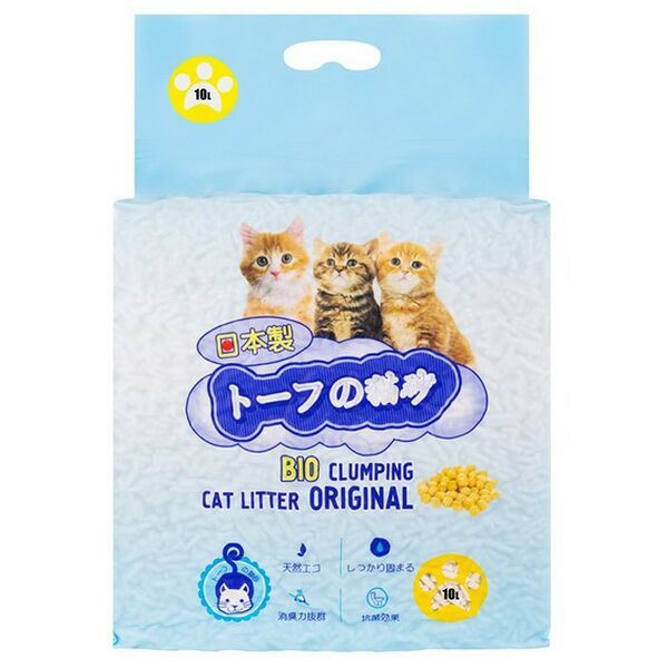 Наполнитель HAKASE AREKKUSU комкующийся Тофу оригинал для кошек 10 л