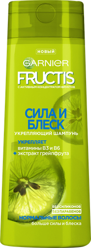 

Шампунь для волос Garnier Fructis Сила и блеск 2в1 400 мл
