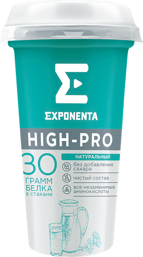 

Напиток кисломолочный Exponenta High-Pro натуральный 0% 250 мл