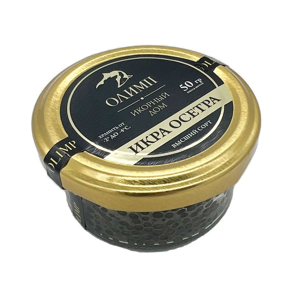 

Икра осетра зернистая, «Олимп», 50 г, Россия