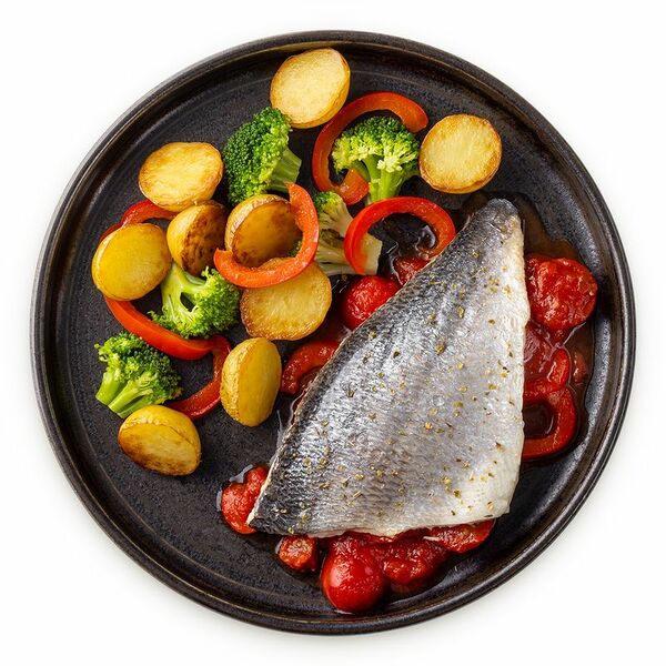 Филе дорадо с томатным соусом и мини-картофелем Шеф Перекрёсток, 280г