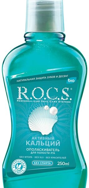 Ополаскиватель для полости рта R.O.C.S. Активный кальций 250мл