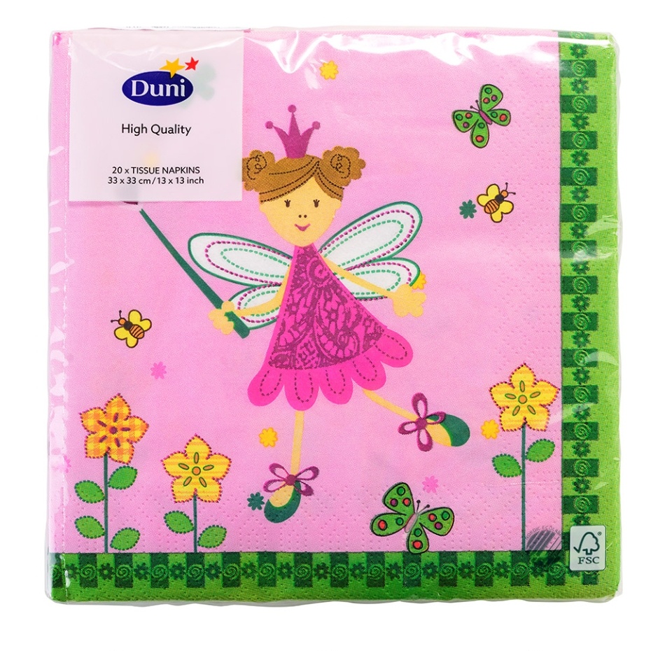 

Салфетки Duni Ina бумажные трёхслойные 33х33 см 20 шт