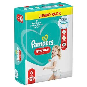 PAMPERS Подгузники-трусики Pants для мальчиков и девочек Extra Large (15+ кг) Джамбо Упаковка 38