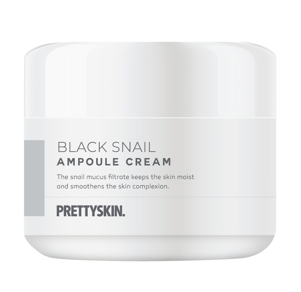 

Pretty Skin Ампульный крем с муцином чёрной улитки для чувствительной кожи Black Snail Ampoule Cream