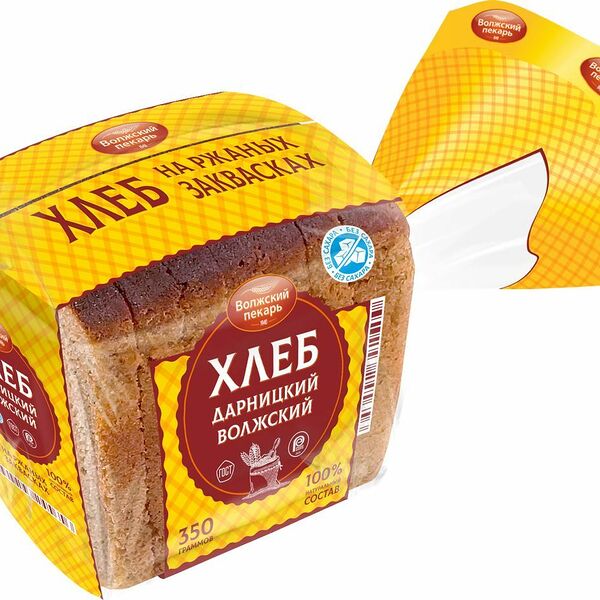 Хлеб Волжский пекарь Дарницкий Волжский, нарезка