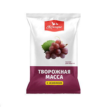 Творожная масса Свитлогорье с изюмом 23%
