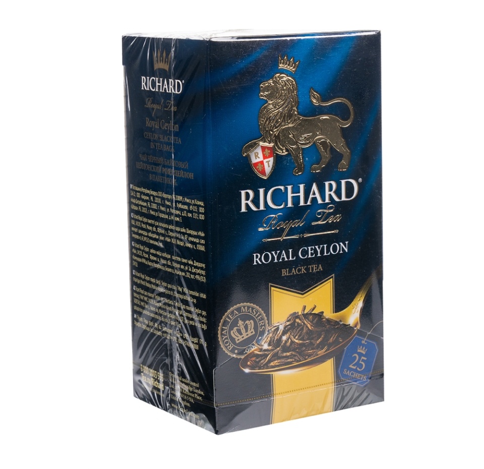 

Чай черный Richard Royal Ceylon в пакетиках 25 шт 50 г
