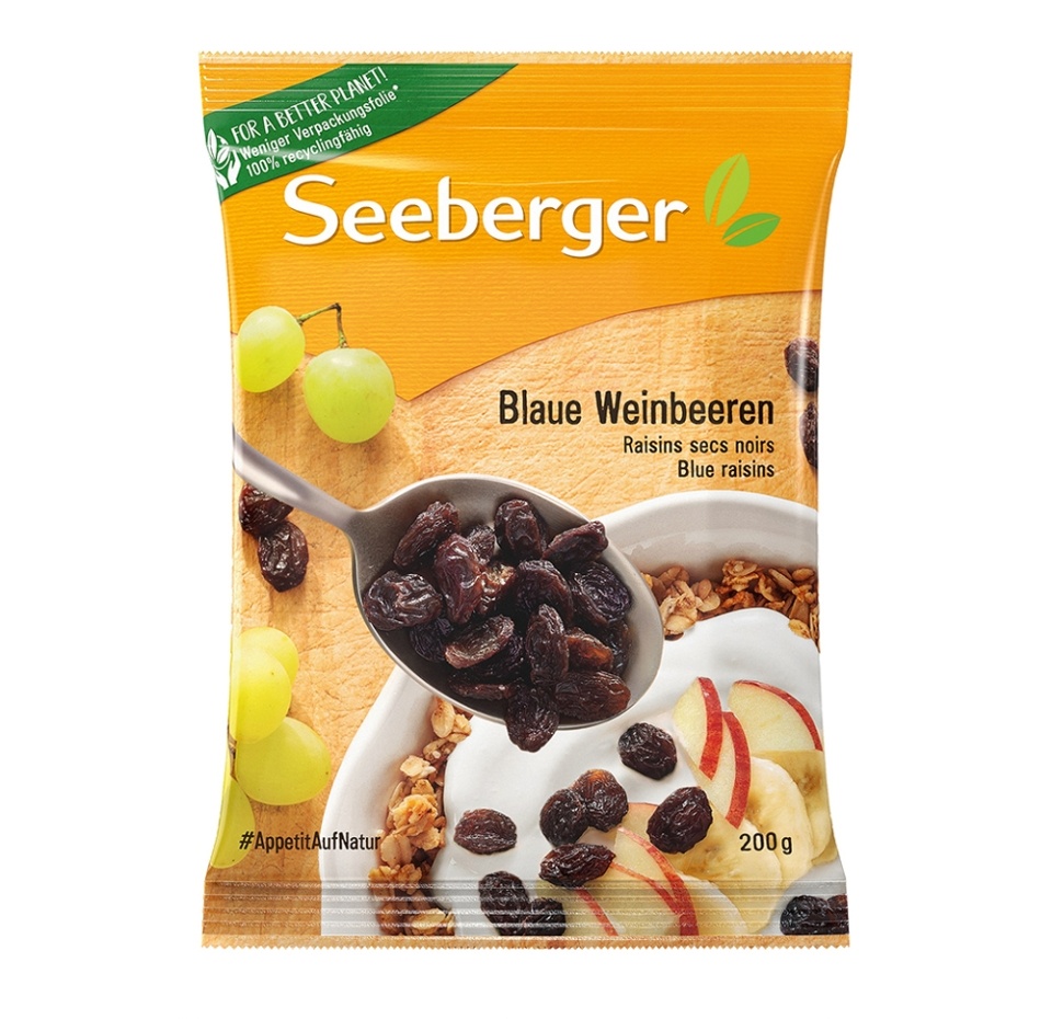 

Сухофрукты изюм из темного винограда Seeberger, 200 г