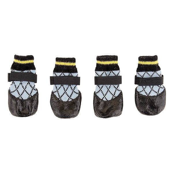 Носки с прорезиненной подошвой для собак 3XS голубые (унисекс)