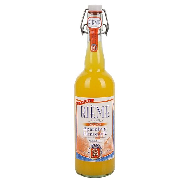 Лимонад «Апельсин», стеклянная бутылка, Rieme, 0.75 л, Франция