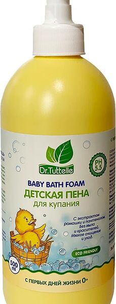 Детская пенка Dr.Tuttelle для купания С экстрактом ромашки и пантенола 500мл