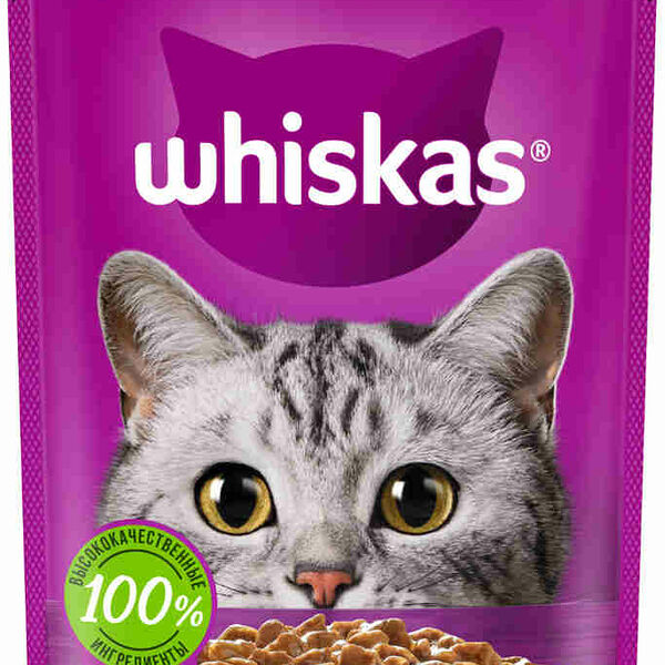 Корм для кошек рагу с телятиной Whiskas 75г