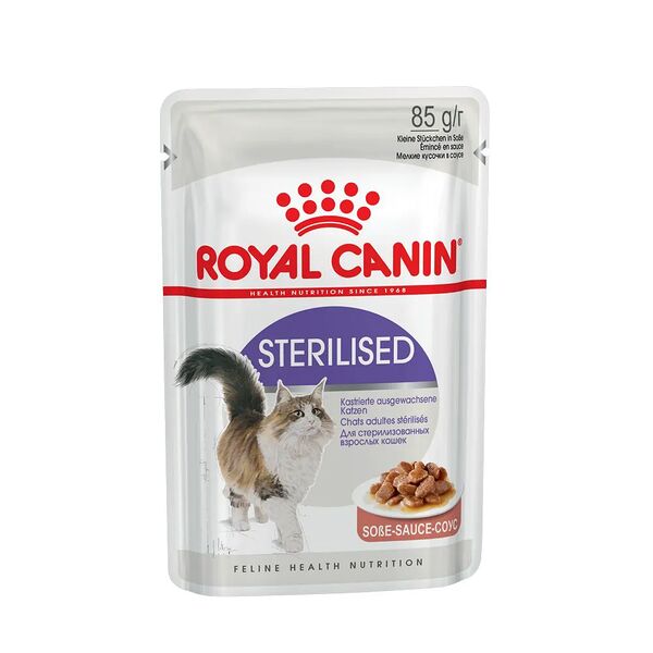 Влажный корм для стерилизованных кошек Royal Canin Sterilised Sobe Sauce мелкие кусочки в соусе