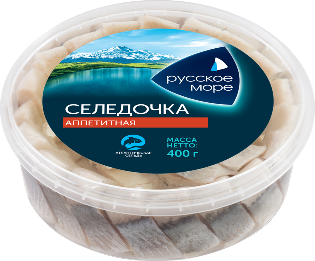 

Сельдь филе-кусочки Русское море Селедочка аппетитная 400 г
