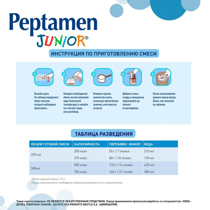 

Сухая молочная смесь Peptamen Junior с ароматом ванили с 12 месяцев 400 г