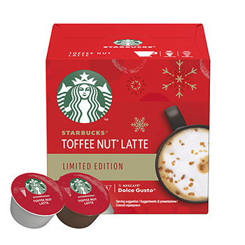 

Кофе Starbucks Toffee Nut Latte молотый с орехово-ирисным ароматом, 12шт х 5.5г