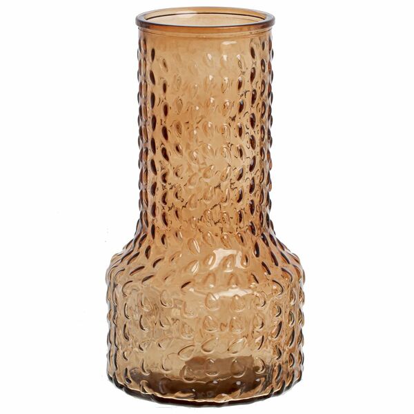 Ваза, 14х14х25.5 см, стекло, бежевый