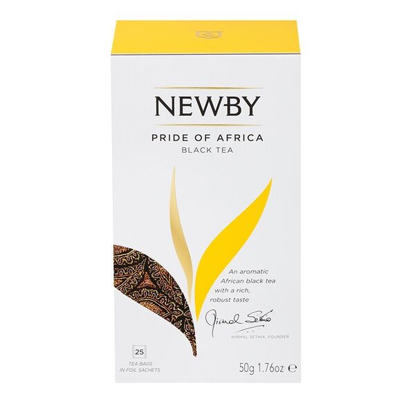 Чай черный Newby Pride of Africa в пакетиках, 25 шт.