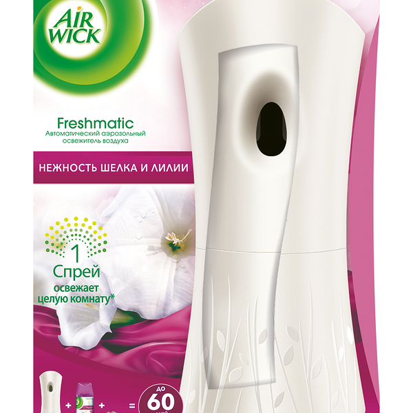 Автоматический аэрозоль Air Wick  Нежность Шелка и Лилии 250 мл