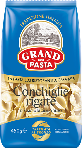 

Макароны Grand Di Pasta Conchiglie rigate группа А 450 г
