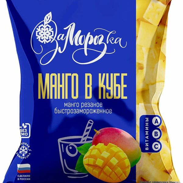 Манго ЗаМорозка в кубе резаное замороженное 300г