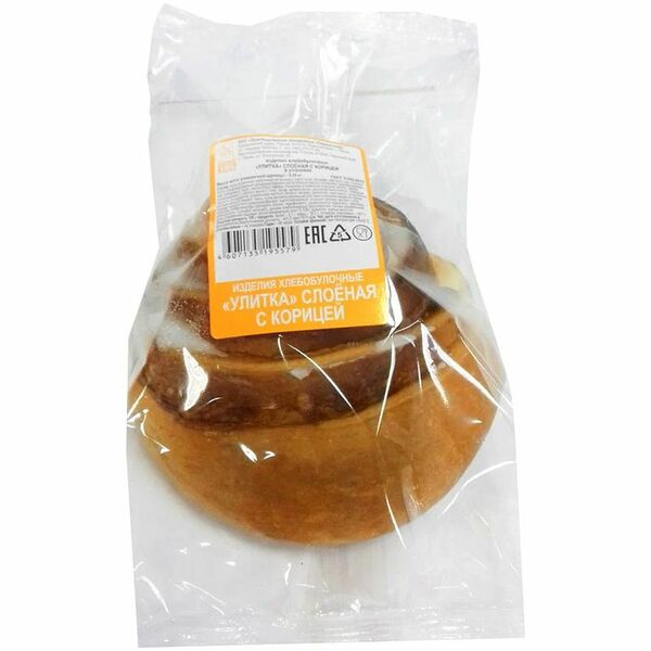 Улитка слоеная ПЕРВЫЙ ХЛЕБ с корицей