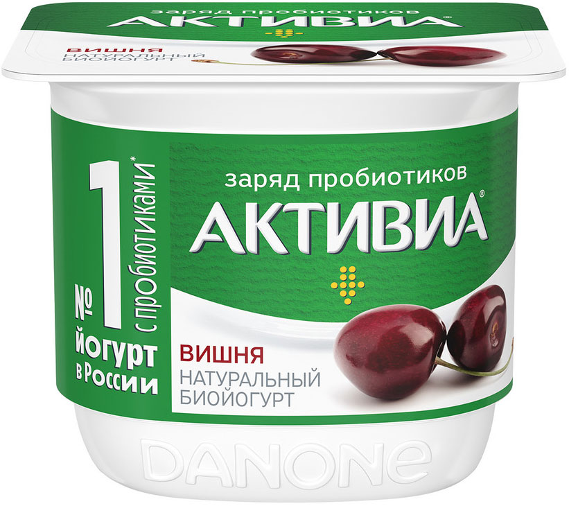 

Биойогурт Активиа Вишня 2.9%