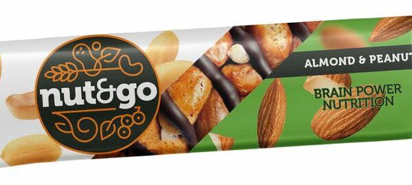 Батончик Nut&Go миндально-арахисовый с арахисовой пастой 36г