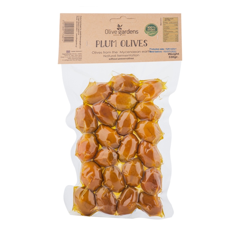 

Оливки Дамаскиноэлия натуральные Olive Gardens с косточкой 330 г
