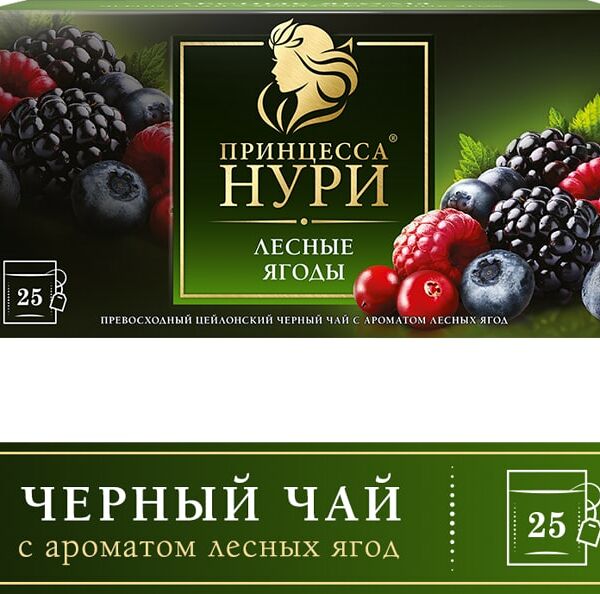 Чай черный Принцесса Нури с ароматом лесных ягод 25*1.5г
