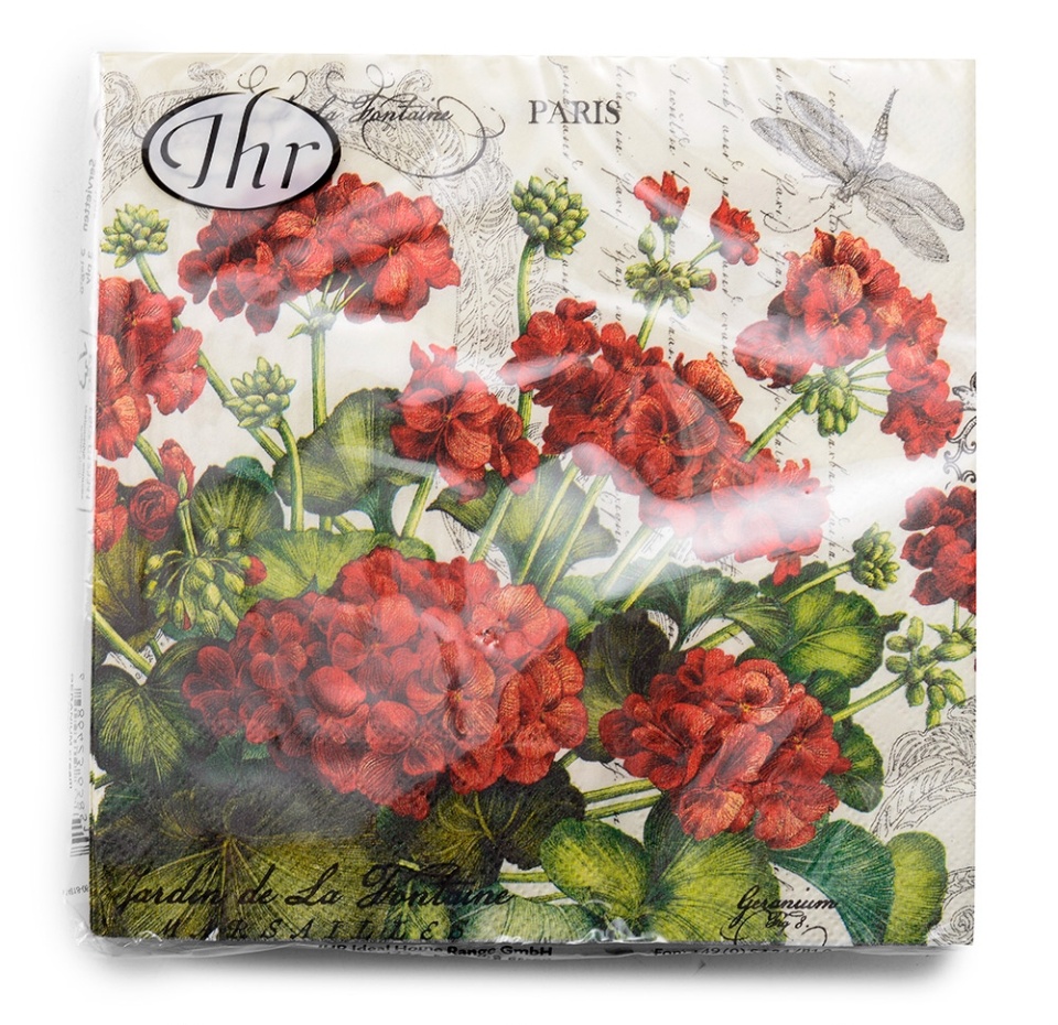 

Салфетки IHR Geranium Cream 33 х 33 см 20 шт
